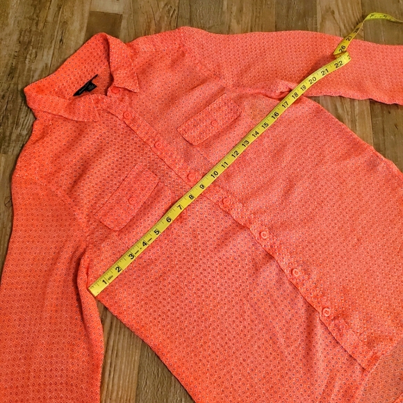 American Eagle Button Down Sheer Blouse - Picture 6 of 6